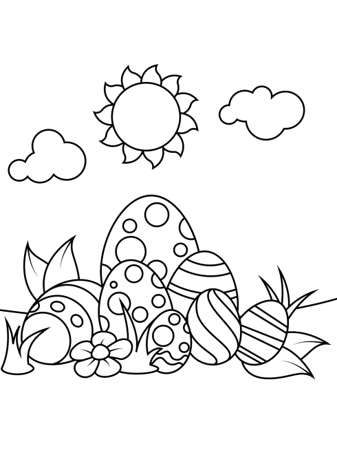 Oeufs à colorier